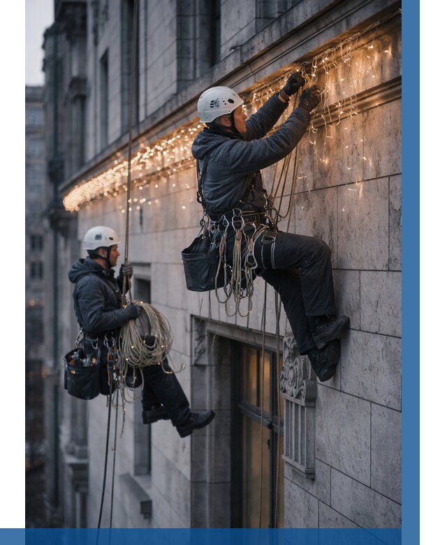 Монтаж новогодней иллюминации в Партизанске от 9123 р. | ВЫСОТНИК-Прт