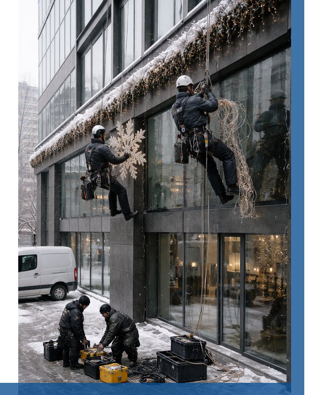 Демонтаж новогоднего оформления в Партизанске от 5903 р. | ВЫСОТНИК-Прт