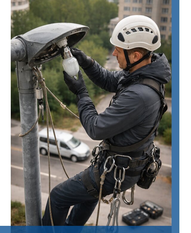 Замена ламп на высоте в Партизанске от 2683 р. | ВЫСОТНИК-Прт