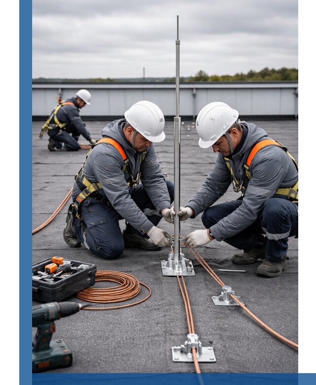 Монтаж молниезащиты на кровле в Партизанске под ключ с гарантией