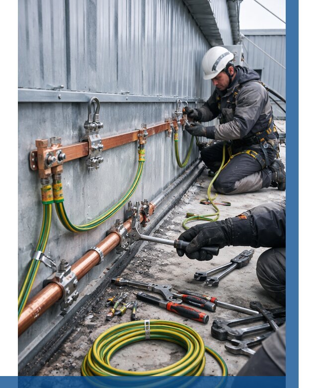 Монтаж заземления здания в Партизанске от 26833 р. | ВЫСОТНИК-Прт