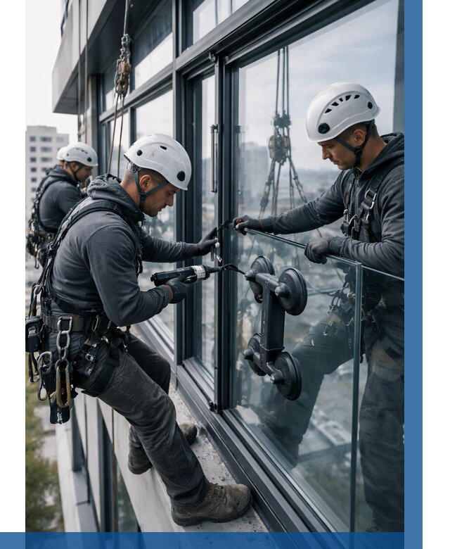 Витражное остекление зданий в Партизанске от 3757 р. | ВЫСОТНИК-Прт