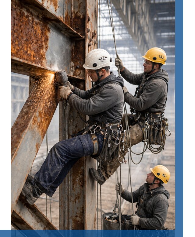 Зачистка металла от ржавчины в Партизанске от 376 р. | ВЫСОТНИК-Прт