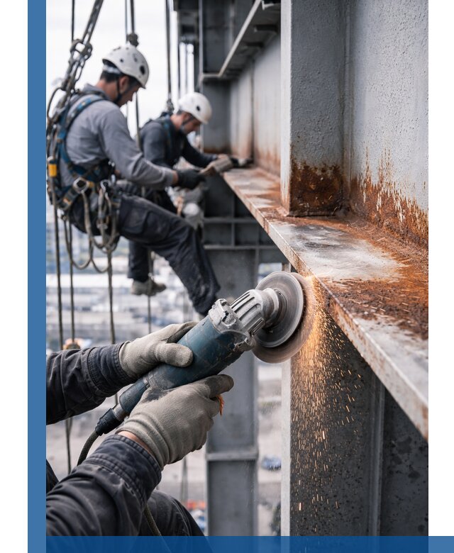 Зачистка металла от ржавчины и подготовка поверхностей в Партизанске