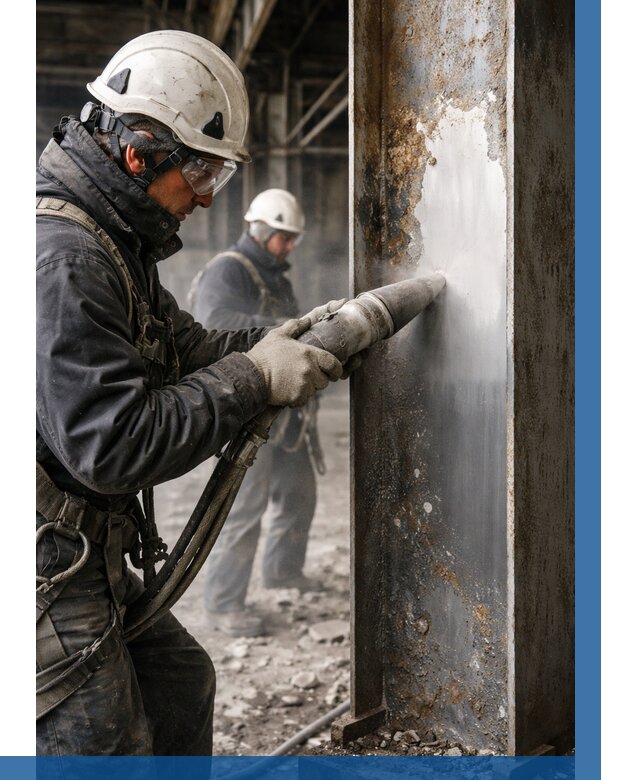 Удаление старой краски с металла в Партизанске от 483 р. | ВЫСОТНИК-Прт