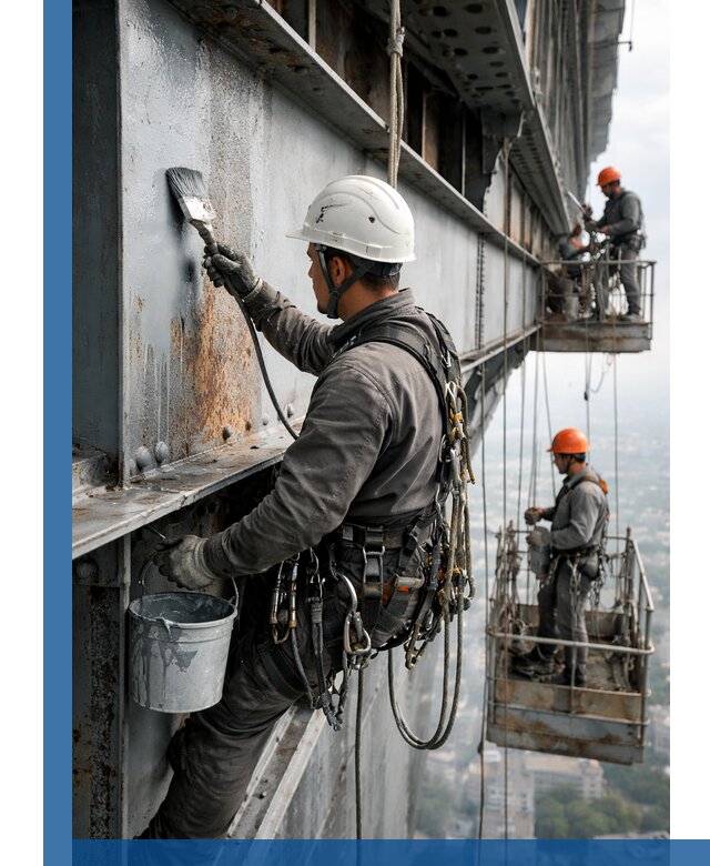 Покраска металлоконструкций на высоте в Партизанске профессионально