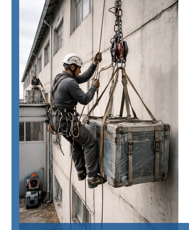 Подъем грузов на высоту в Партизанске для промышленных объектов