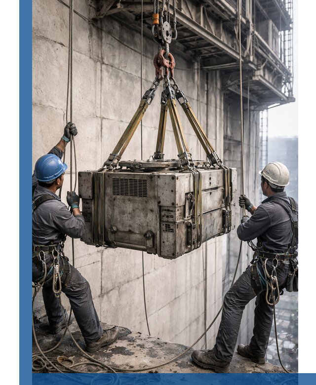 Такелажные работы на высоте, подъем и монтаж грузов в Партизанске