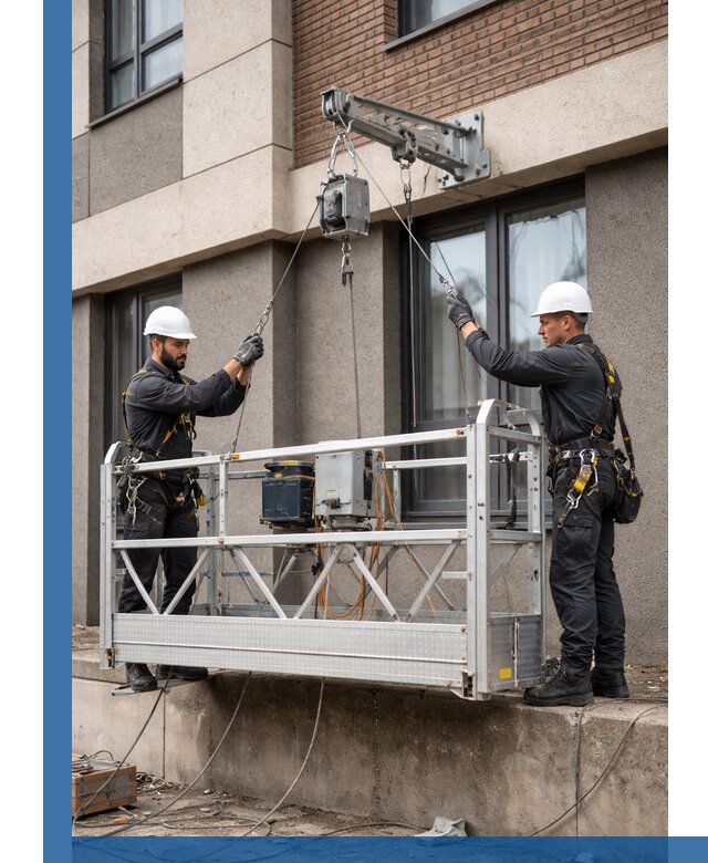 Монтаж и подъем фасадной люльки в Партизанске с гарантией безопасности