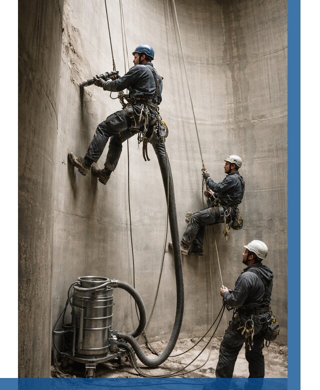 Зачистка силосов в Партизанске от 4830 р. Договор и смета ВЫСОТНИК-Прт