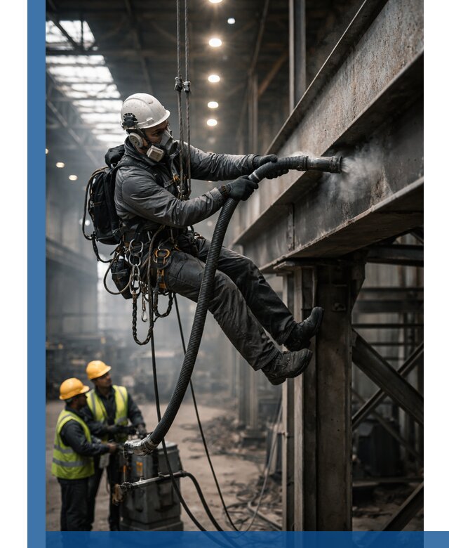 Обеспыливание конструкций в цехах промышленного производства в Партизанске