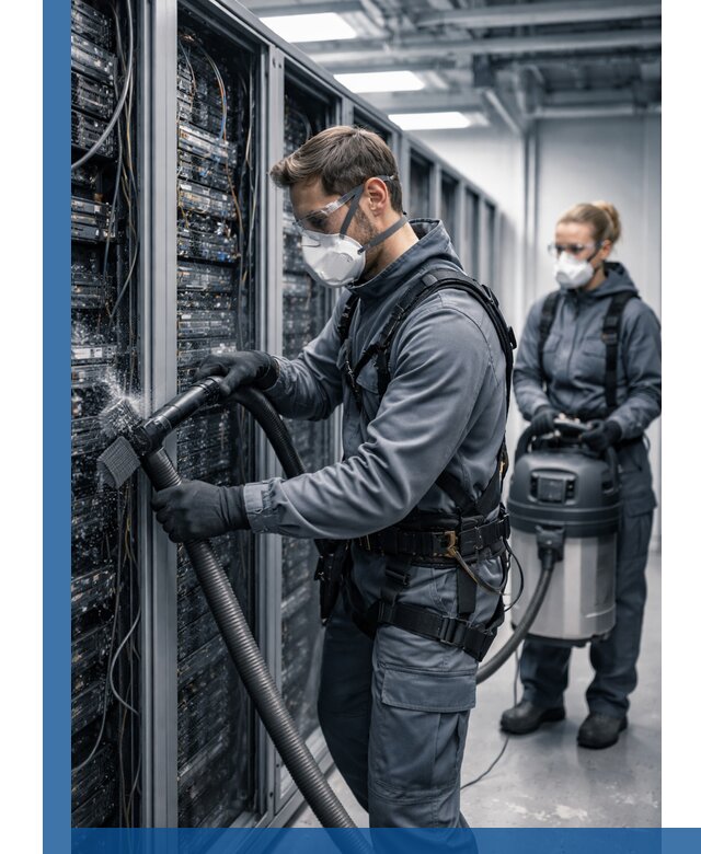 Обеспыливание серверной комнаты в Партизанске, профессиональная очистка