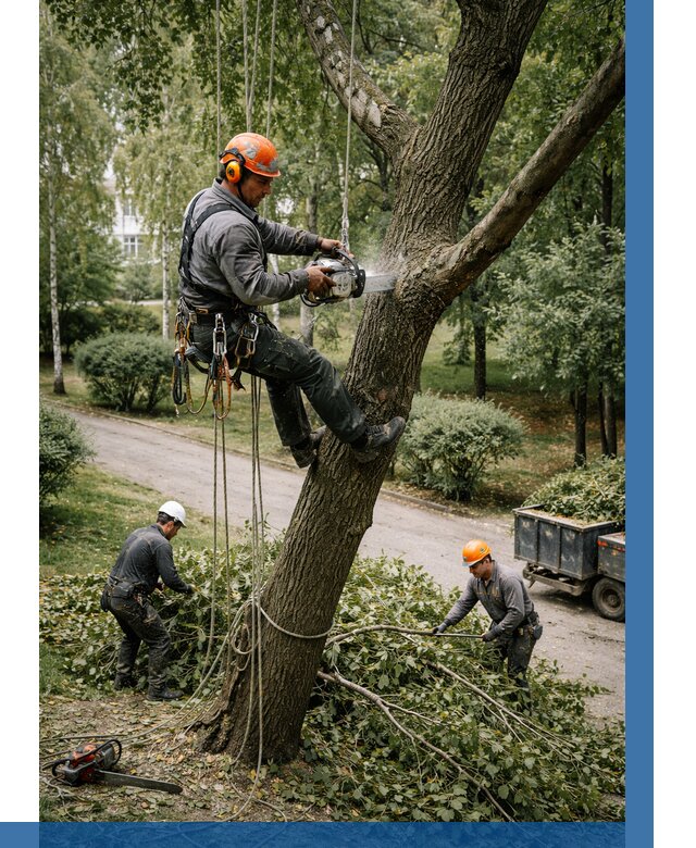 Кронирование деревьев в Партизанске от 6976 р. | ВЫСОТНИК-Прт