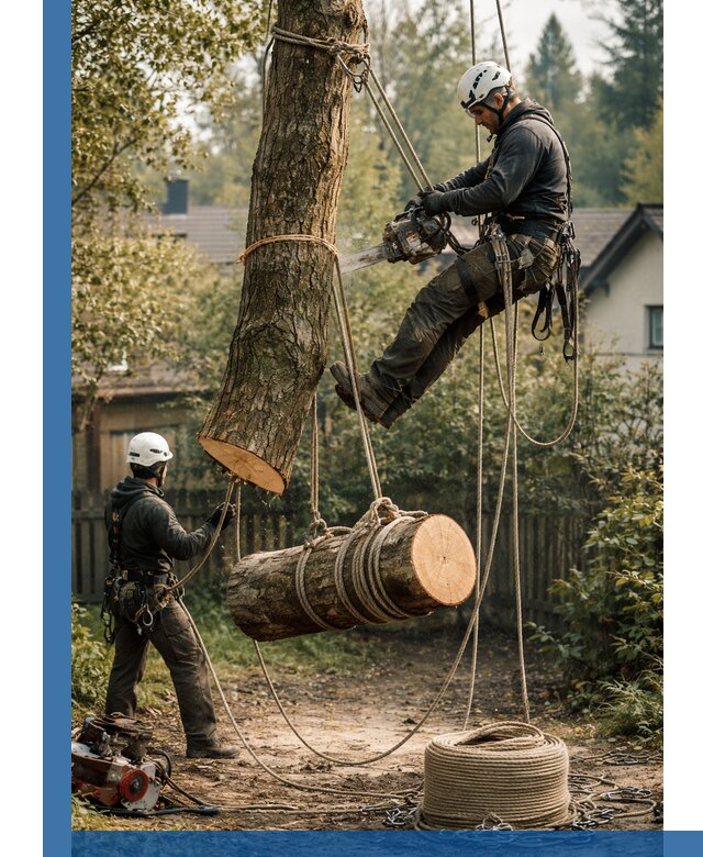 Валка деревьев частями в Партизанске, безопасно и аккуратно
