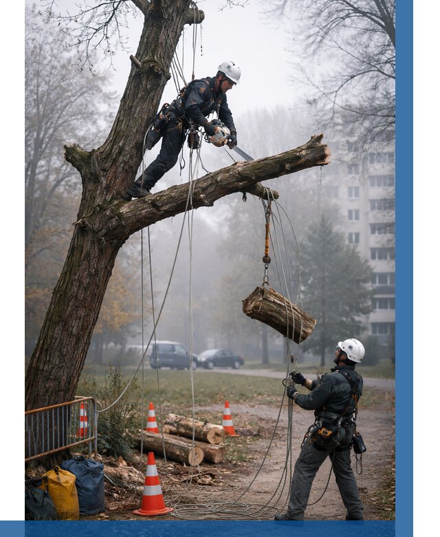 Удаление аварийных деревьев в Партизанске от 16100 р. | ВЫСОТНИК-Прт