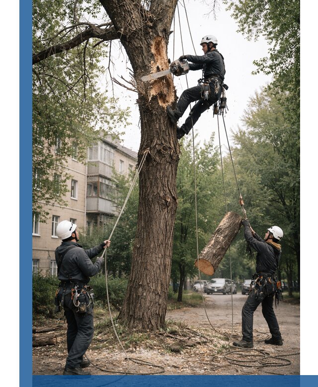 Срочное удаление аварийных деревьев в Партизанске с гарантией безопасности