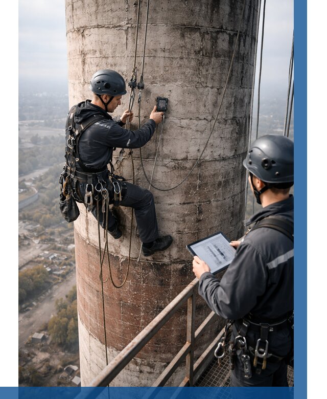 Обследование дымовой трубы в Партизанске от 8586 р. | ВЫСОТНИК-Прт